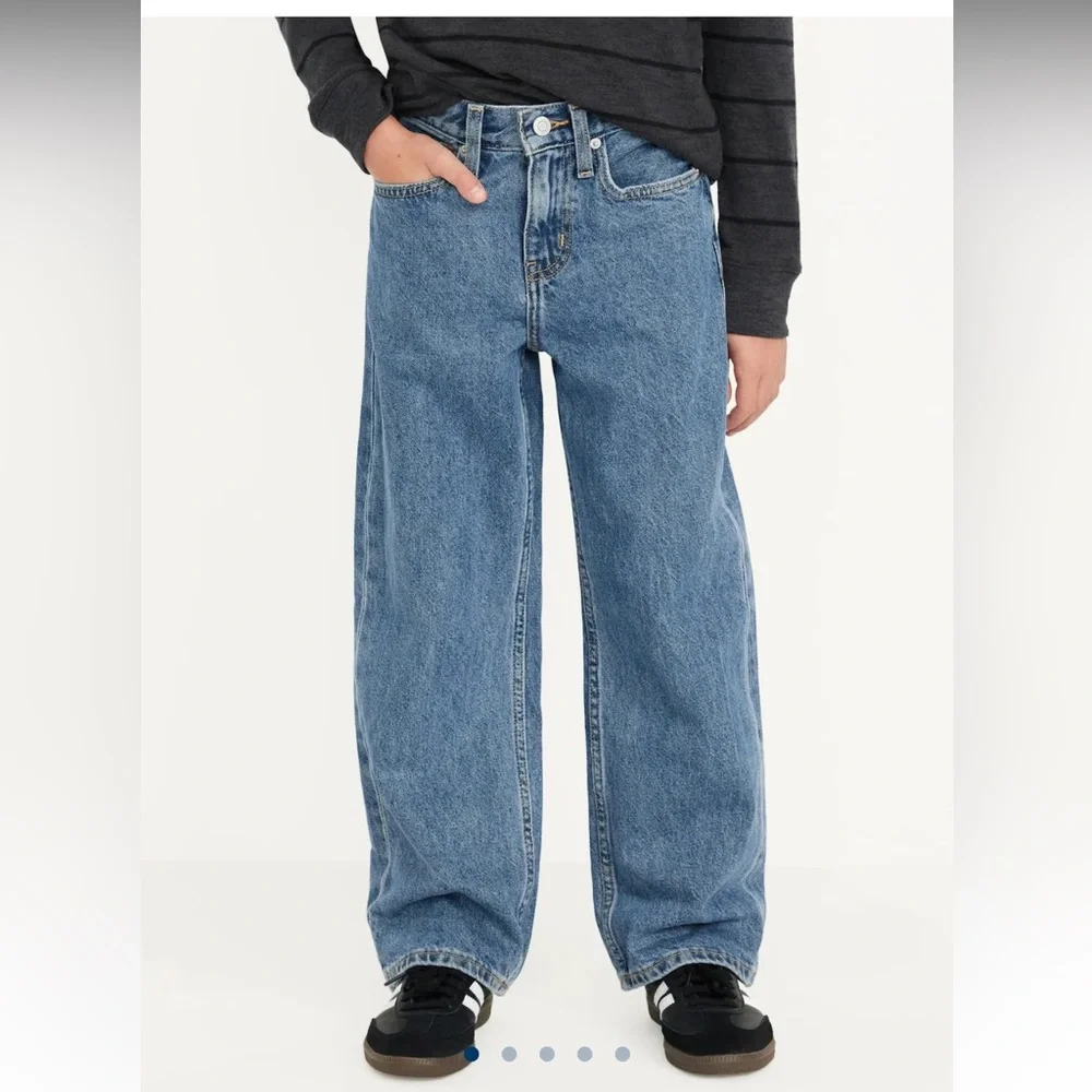 🟢3/$15 Old Navy Boys Baggy Jeans | Size 14 | Adjustable Waist